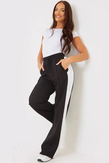 Stripe Wide Leg Trousers